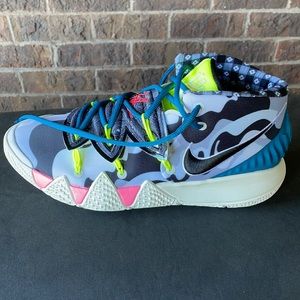 Kyrie 5 basketball shoes . “What the Neon” released 2020.